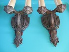 Vintage Antique Art Deco Riddle Co  Wall Sconce Light Fixture Pair