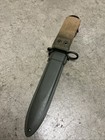 Italian Military Bayonet With Plasic Grips And Scabbard