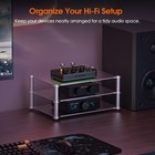 Multi-layer Aluminum Audio Rack Mount Stand For Desktop Amplifier  Preamp  Dac