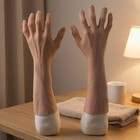 Silicone Hands With Forearms Flexible Prosthetics Bendable For Cosplayers
