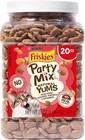Purina Friskies Natural Cat Treats Party Mix Natural Yums With Real Salmon 20 Oz