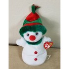 Christmas Ty Beanie Baby Snowgirl 2000 W  Tag Stuffed Animal 7  Plush Toy Vtg