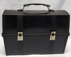 Vintage Aladdin Vanguard Thermos With Black Plastic Lunch Box Kit Quart 501