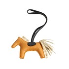 Hermes Rodeo Pm Horse Bag Charm Brown Black Sesame Agneau Milo U Stamp