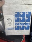 Vintage Kromex Brushed Aluminum    Black Mid Century Modern Ice Bucket Euc