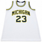 Michigan Yaxel Lendeborg Autographed College Style White Jersey Jsa Authentic   