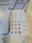 Big Button Corded Phone   Memory Pictures Speed Dial   Loud Ringer Open Box Kh