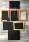 Vintage Wood 5x7 Picture Frames Cottage Farmhouse Shabby Chic 6 W  Glass Lot 7