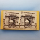 Rome Stereoview Italy C1870 Real Photo Arch Of Titus Triumph