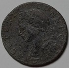 1787 Connecticut Colonial Copper Coin - Mailed Bust Left - Corrosion