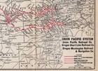 1914 Antique Union Pacific Railroad Map Vintage Union Pacific Railway Map 2391