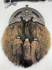 3 Thistle Cantle Dress Sporran In Fox Fur With Free Chains Now Only   79