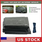 Waterproof Heavy Duty Tarp Poly Tarpaulin Boat Tent Outdoor Canopy Shade Cover