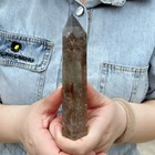 0 48lb Natural Smoky Quartz Obelisk Crystal Wand Point Healing C2942