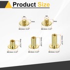 75set Phillips Chicago Screw M4 X 6 10 12mm Binding Post Screw  Gold