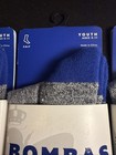Bombas Lot Of 3 Pair Youth Calf Socks  Gray blue   New With Tags  Ages 5-11