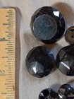 72 Antique Victorian To Vintage Black Glass Buttons As Is 