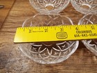 6--4-inch Crystal Bobeche With 4 Holes  1 Inch Opening Vg 