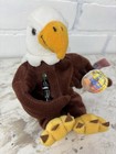 Coca-cola Eagle Stuffed Animal  1999  U s  Plush Toy Holding Coke Bottle  Reegle
