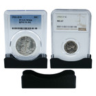  10  Coin Slab Holder Display Stand Pcgs Holders Ngc Coins Case Storage Plastic