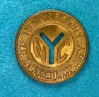 Nyc Subway Token Nycta One Fare Large Y Cutout New York City Transit Authority