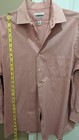 Van Heusen Flex Dress Shirt Men s 16 32 33 Regular Fit Pink Flx Collar Pre-owned