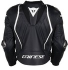 Dainese Men   s Black Leather Motorcycle Riding Jacket     Armored Racing Style