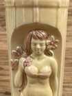 Orchids Of Hawaii Tiki Mug R-79 Hula Girl Bamboo Yellow Glaze 6 75  Tall Japan