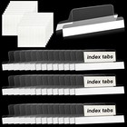 25 Pieces 2 Inch Insertable Self-adhesive Tabs With Printable Inserts With File