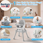 6 In 1 Baby High Chair For Babies And Toddlers  Booster Seat  Kids Learning Tabl