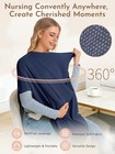 Momwills 2pk Nursing Cover For Breastfeeding  Soft   Breathable Privacy Poncho 