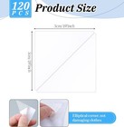 120 Pcs Men s Shirt Collar Stays Plastic Self-adhesive Shirt Inserts