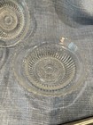 Vintage Clear Glass Berry Dessert Bowls  Ribbed Sides  Scalloped Edges  Set Of 6