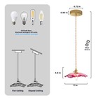 Retro Style Pendant Light  Mid Century Smoked Glass Ceiling Hanging Lamp  Vin   