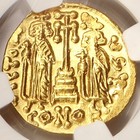 Gold Av Solidus Constantine Iv Byzantine Empire 668-685 Ad Certified Ngc Ms