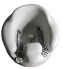 Cool Gray Bumbo Baby Floor Seat With Adjustable Safety Restraint Strap Belt