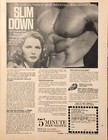 1973 Joe Weider 5 Minute Body Shaper Print Ad Slim Down Fitness Plan Vtg 1970s