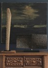 Antique 19th C  Nocturne Moonlit Seascape With Tugboat And Sailboats  1857  Ooc 