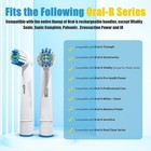 Oral B Braun Replacement Toothbrush Heads 8 Pack Professional White Heads New