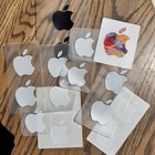 16 Apple Stickers Genuine Oem White Black   Color Decals For Iphone Ipad Macbook