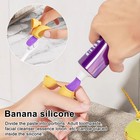 Toothbrush Organizer Business Trip Case Set Of Banana Covers With Toothpaste