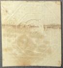 Gb Qv Stamp 1854 Sg55 1s Green Embossed Cut Square  Good Used Stamp  Sg Rrp   750