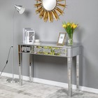 Mirrored Sofa Console Table With Drawers  Makeup Desk Vanity Dressing Table  Mod