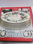Lenox Fine China Winter Greetings Salad Plates Cardinal  Set Of Six - In  Box