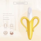 Banana Bite Baby Chewable Toothbrush Teether  Food   Drink Theme Yellow white