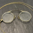 Streamline Oxford Antique Pince Nez Glasses 1 10 12k Gold Filled   Gf Neck Chain