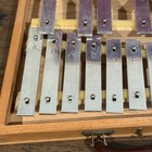 Vintage Cased Glockenspiel Bell Kit German Note Bars Mallets Wood Case