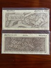 Vintage Tandy Leather Craftaid Billfold Tooling Template Animal Floral Pattern