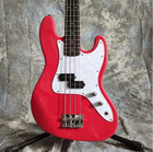 Custom Electric Jazz Bass Guitar Pink 4-strings Jb Rosewood Fretboard S-s