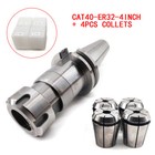 Cat40-er32 Floating Tap Tapping Holder W 4x Er32 Tap Collets Kit For Cnc Machine